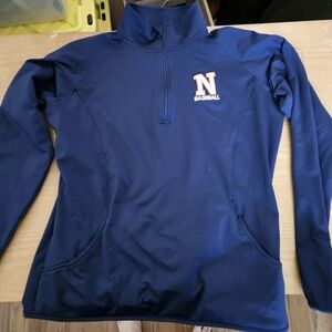 Navy Blue Quarter-Zip Pullover Baseball